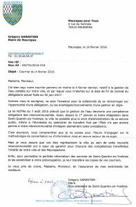 lettre du maire